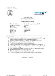 Laporan perubahan modal menjadi salah satu dari 5 jenis laporan keuangan yang wajib dibuat oleh perusahaan ini. Soal Akuntansi Winarto S Website 01 Paket B 2012