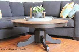 Along the perimeter of the base the interior designer's opinion cin cin coffee table is perfect in order to create chromatic contrasts and modern combinations. Diy Round Farmhouse Coffee Table Life On Kaydeross Creek