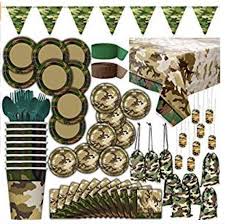 Camouflage Party Supplies Camo Birthday Supplies Military Party Army Welcome Home Party Outdo Themed Party Supplies Camo Party Decorations Welcome Home Parties