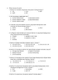Memiliki struktur yang terdiri dari orientasi. Teknik Informatika Soal Uas Jaringan Komputer Jarkom Udinus Repository Ti Uas Jarkom