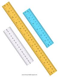 The distance from each number to the next is one centimetre. Metric Ruler Free Printable Paper