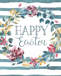 Happy Easter Printable Spring Printable Happy Easter Wall Art Spring Wall Art Affordable Wall Art Easter Decor Spring Decor Watercolour Flowers Quotes