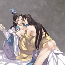 Rule 34 Dev - artist_request bishonen clothed_sex danmei ejaculation  erection gay gay_sex handjob hanfu jin_guangyao lan_xichen long_hair  long_hair_male male_only meng_yao mo_dao_zu_shi moaning penis penis_in_hand  penis_out robe white_robe yaoi ...