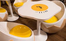 Gudetama Seats Cafe Shop Design Cafe Design Gudetama