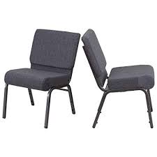 Contemporary Design Commercial Grade Banquet Chair Durable Fabric Upholster Sturdy 16 Gauge Steel Home Office Furniture Sets Home Office Furniture Grey Fabric