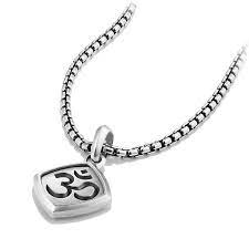 Om Amulet Mens Chain Necklace Men Necklace Mens Jewelry