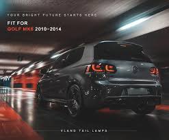 The Item Is Vland Volkswagen Golg 6 Tail Lamp The Color Is Red And Clear Vland Carlamp Ledheadlamp Ledheadlight Le Volkswagen Tail Light Led Tail Lights