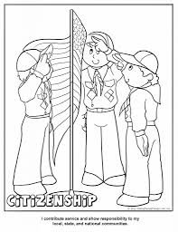 Purple girl scout daisy petal coloring sketch coloring page. Cub Scout Coloring Pages