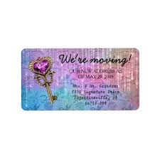 We Re Moving Key Unicorn Lights Label Zazzle Com Custom Address Labels Labels Microsoft Word Templates