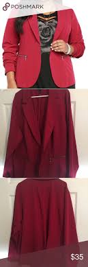 Nwot Torrid 3x Light Burgundy Red Blazer Red Blazer Clothes Design Professional Wear