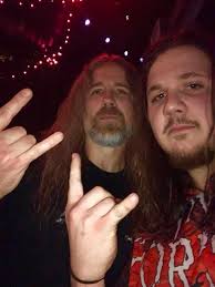 Here's a killer old live pic of Alex Webster and Bob Rusay