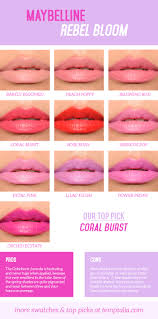 round up maybelline color sensational rebel bloom lip