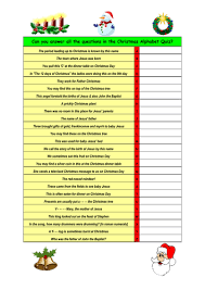 A list of the isolates currently available for active bacterial core surveillance (abcs). Christmas Alphabet Quiz Teaching Resources