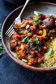 Eggplant Chickpea Tagine Feasting At Home Recipe In 2021 Tagine Recipes Tagine Vegetable Side Dishes