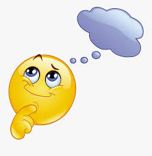 Flat cartoon illustration for textile print. Thinking Of Someone And Got The Answer Clipart Free Thinking Emoticon Free Transparent Clipart Clipartkey
