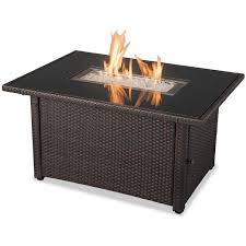 Endless Summer 44 X 32 Inch Rectangular Outdoor Patio Gas Fire Pit Table Brown Walmart Com In 2020 Outdoor Fire Table Gas Fire Pit Table Fire Pit Table