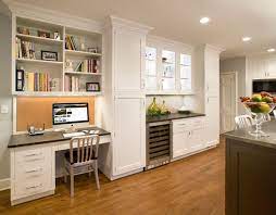 Chair with built in desk kitchen awesome white ideas features curved k. Pros And Cons Of A Kitchen Desk Sina Architectural Design
