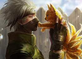 Kakashi is popular among fans of the manga. Kakashi And Nine Tails Cat Vector Art Naruto Shippuuden Anime Hd Wallpaper Naruto Kakashi Naruto Pictures Kakashi