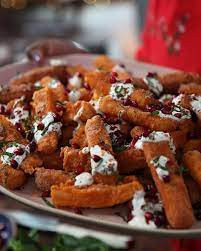 Nadiya S Party Feasts Chunky Halloumi Chips Cbc Life Recipe Halloumi Chips Nadiya Hussain Recipes Recipes