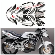 Harga autovision rz1 led h7 ac dc putih lampu ninja 250r z250 r25 pulsar 220. Stiker Striping Ninja R 2012 Putih Shopee Indonesia