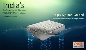Peps India Mattress Spine Guard India S 1st Inner Spring Mattress With 100 Memory Foam Mattress Springs Mattress Pep