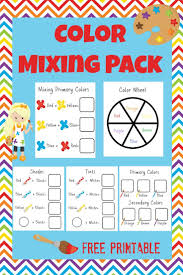 Primary Secondary Colors Preschool Coloring Pages Color