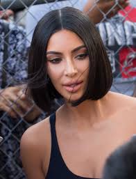 Kim Kardashian With Short Bob Kim Kardashian Short Hair Kim Kardashian Hair Kardashian Hair