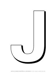 Printable letter j coloring page. Alphabet Coloring Pages English Letters Capital J Planerium