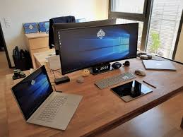 This Is How My Windows 10 And Microsoft Surface Workplace And Home Office Looks In 2018 How Does Yours Look Like Post Office Gadgets Office Setup Cool Stuff