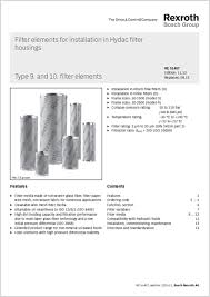 bosch rexroth cross over filter elements