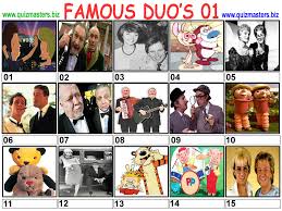 You can use this swimming information to make your own swimming trivia questions. Famous Duos