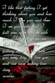 Love is a song that never ends.. Our Never Ending Love Story Romantic Quotes Hopeless Romantic Sign Quotes
