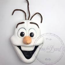 1für den schneemann olaf am tag davor bereits den olaf machen. 3d Olaf Torte Frau Fon Dant