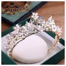 Baroque Butterfly Bridal Tiara Gold Headband Wedding Hair Accessories Prom Crown Ebay Wedding Wedding Hair Headband Gold Headband Hair Accessories Headbands