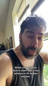 Hot weather and whiskey dont mix #neat #drinktok #whiskey #toohot