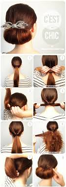 Cara Ini Gampang Ikat Rambut Buat Lubang Dan Masukkan Sasak Untuk Membuat Volume Lalu Gulung Dan Sematkan Akseso Gaya Rambut Prom Gaya Rambut Sanggul Cepol