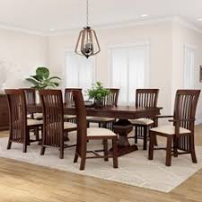 Find furniture crafted to last as long as your memories with our variety of exclusive dining room sets. Tannersville Solid Mahogany Wood Dining Table Chair Set For 8 People