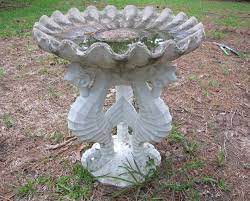 Another cartoon with your favorite birds. I Have Never Wanted A Yard Ornament More Then A Seahorse Birdbath Vintage Seahorse White Concrete Birdbath Ga Concrete Bird Bath Bird Bath Bird Bath Garden