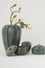 Grand Vase En Gres Vert Mousse Home All H M Fr Stoneware Vase Stoneware Pot Diy Vase