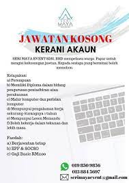 Iklan permohonan jawatan kosong terkini di bawah merupakan maklumat kekosongan jawatan yang ditawarkan oleh majikan terlibat. Kerja Kosong Sabah 2019 Kerani Akaun Papar Jawatan Kosong Terkini Negeri Sabah