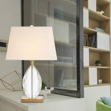 Shop for crystal block table lamp online at target. White 1 Light Table Lamp Minimalism Crystal Block Trapezoid Nightstand Light With Fabric Shade Beautifulhalo Com