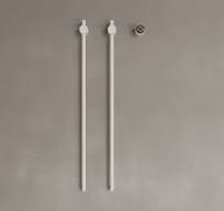 WALL-MOUNTED VERTICAL HEATED TOWEL RACK WITH DIGITAL DISPLAY