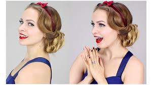 This is more of a late 30's hairstyle. Easy Snow White Updo 1930s Youtube