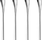 Delove Long Stainless Steel Cocktail Stirrers Stir Cocktail Drink Swizzle  Stick Beverage Coffee Mixing Stirring Spoon- Tiny Salt Condiment Spoon ...