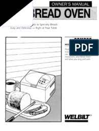 Bread maker welbilt abm600 owner's manual. Home Garden Welbilt Abm4100t Bread Machine Operator Instruction Maint Manual Recipes Cd Small Kitchen Appliances