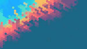 Minimalist Abstract Hexagon Colorful 4k 2770