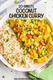 I grew up eating chicken curry. 20 Minute Coconut Chicken Curry Family Food On The Table