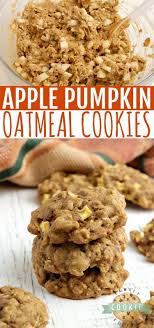 Apple Pumpkin Oatmeal Cookies Recipe Best Cookie Recipes Pumpkin Oatmeal Cookies Apple Recipes