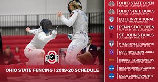 Penn women's and men's fencing held their own against a talented field at last weekend's ivy league this weekend, the quakers stayed in state when they traveled to university park, pa. Buckeye Fencing Releases 2019 20 Schedule Ohio State Buckeyes