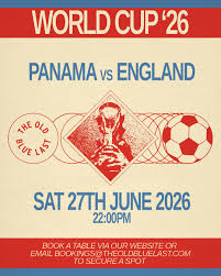 Panama vs England live on the big screens at The Old Blue Last. Book now  (link in bio) to guarantee seats for your group, or book a private space  exclusively for your
